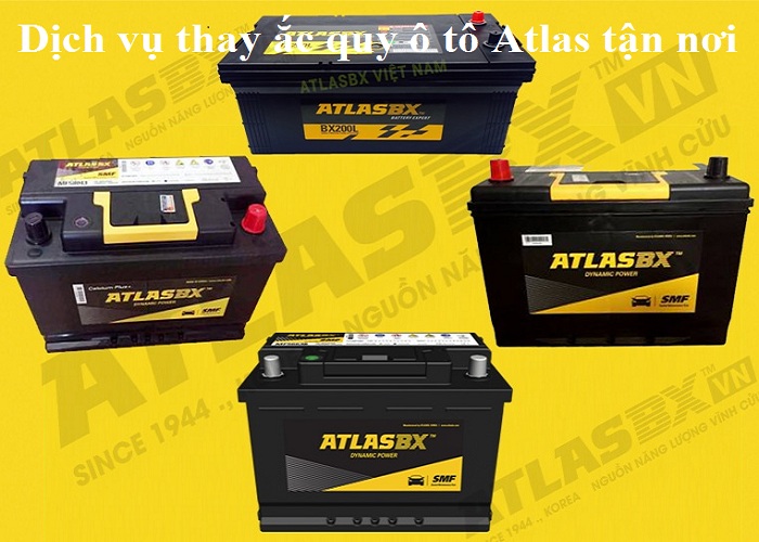 Dịch vụ ắc quy ô tô Atlas tại Ba Vì